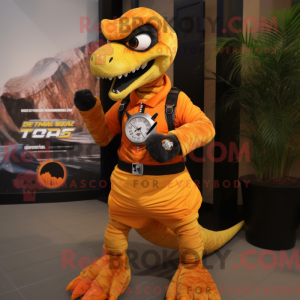 Disfraz de mascota naranja...