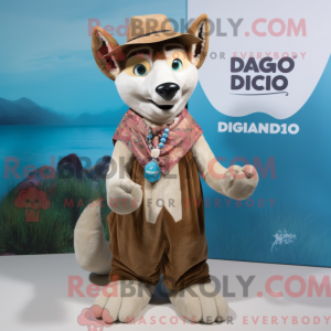 Costume mascotte de Dingo...