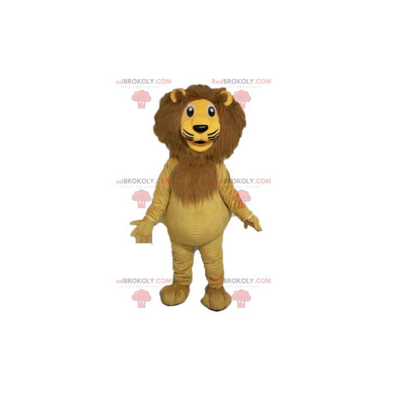 Mascotte de lion géant. Mascotte de félin - Redbrokoly.com