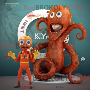 Rust Hydra maskotdraktfigur...
