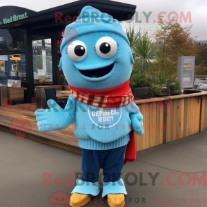 Costume mascotte de Fish...