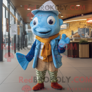 Costume mascotte de Fish...
