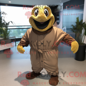 Brown Anaconda mascot...