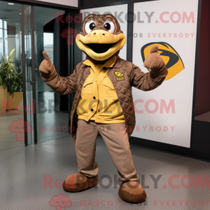 Brun Anaconda maskot...