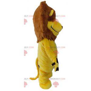 Mascotte de lion jaune géant. Mascotte de félin - Redbrokoly.com