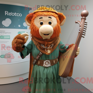 Rust Celtic Harp maskot...