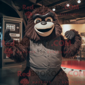Black Giant Sloth mascot...
