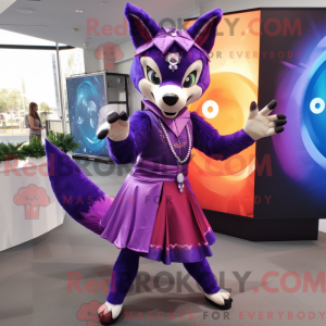 Disfraz de mascota Purple...