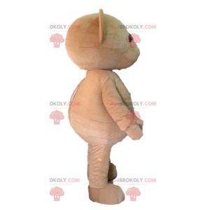 Mascotte de nounours marron. Mascotte d'ours en peluche -