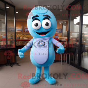 Sky Blue Bagels mascot...