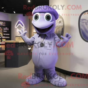 Lavendel Anaconda maskot...