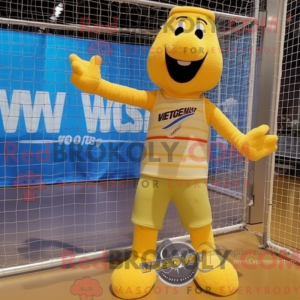 Gold Volleyball Net maskot...