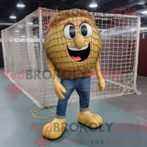 Gold Volleyball Net maskot...