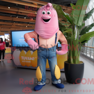 Pink Baa-mascottekostuum...