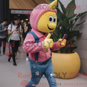 Disfraz de mascota Pink Baa...