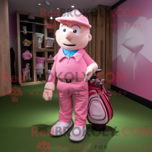 Pink Golf Bag maskot...