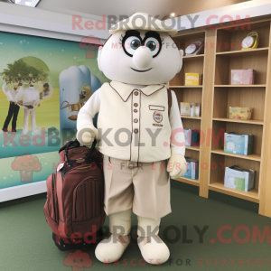 Cream Golf Bag mascot...