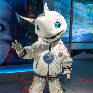 White Swordfish mascot...