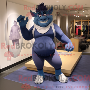 Navy Ogre mascottekostuum...
