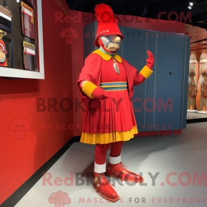 Red Swiss Guard mascot...