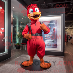 Red Gosling mascotte...