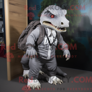 Postava maskota Grey T Rex...