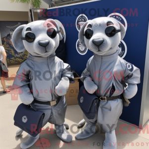Disfraz de mascota Silver...