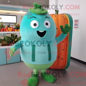 Turkis melon-maskotkostyme...