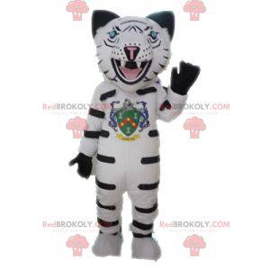 Hvid leopard lynk maskot. Cheetah maskot - Redbrokoly.com