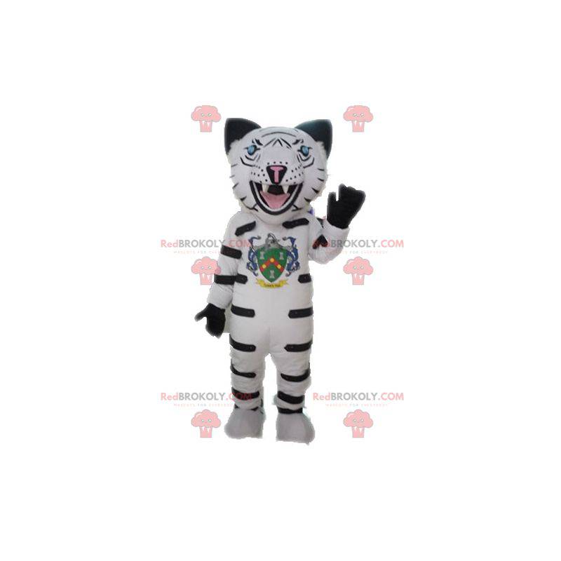 Hvid leopard lynk maskot. Cheetah maskot - Redbrokoly.com