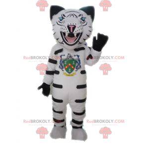 Mascotte witte luipaard Lynx. Cheetah mascotte - Redbrokoly.com