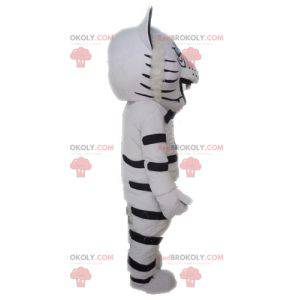 Vit leopardmaskot. Cheetah maskot - Redbrokoly.com