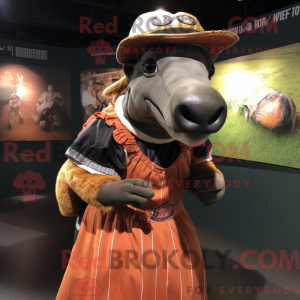 Rust Tapir-mascottekostuum...