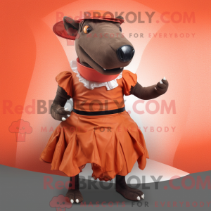 Costume mascotte de Tapir...