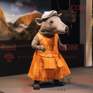 Costume mascotte de Tapir...