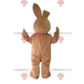 Doce mascote coelho marrom e branco fofo - Redbrokoly.com