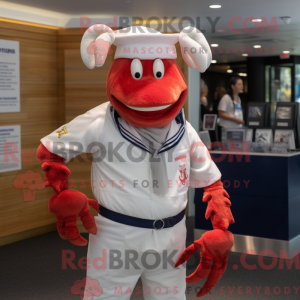 White Lobster mascot...