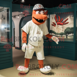 White Lobster mascot...