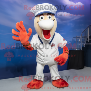 White Lobster mascot...