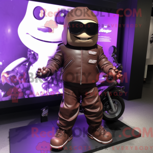 Purple Chocolates mascot...