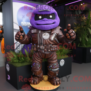Maskotdraktfigur Purple...