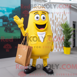 Personaggio mascotte giallo...