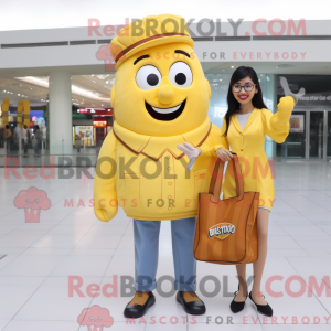 Yellow French Fries mascot...