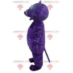Mascotte de tigre de panthère violette - Redbrokoly.com