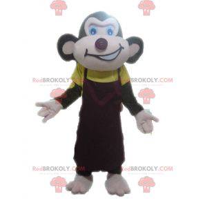 Brown monkey mascot looking fierce - Redbrokoly.com