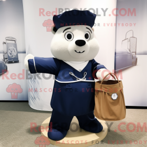 Navy Hourglass Maskottchen...