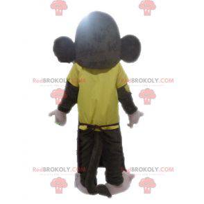 Mascote do macaco marrom parecendo feroz - Redbrokoly.com