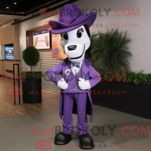 Purple Horseshoe mascot...