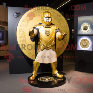 Gold Celtic Shield maskot...