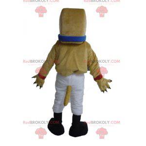 Mascotte bulldog beige gigante e muscoloso - Redbrokoly.com